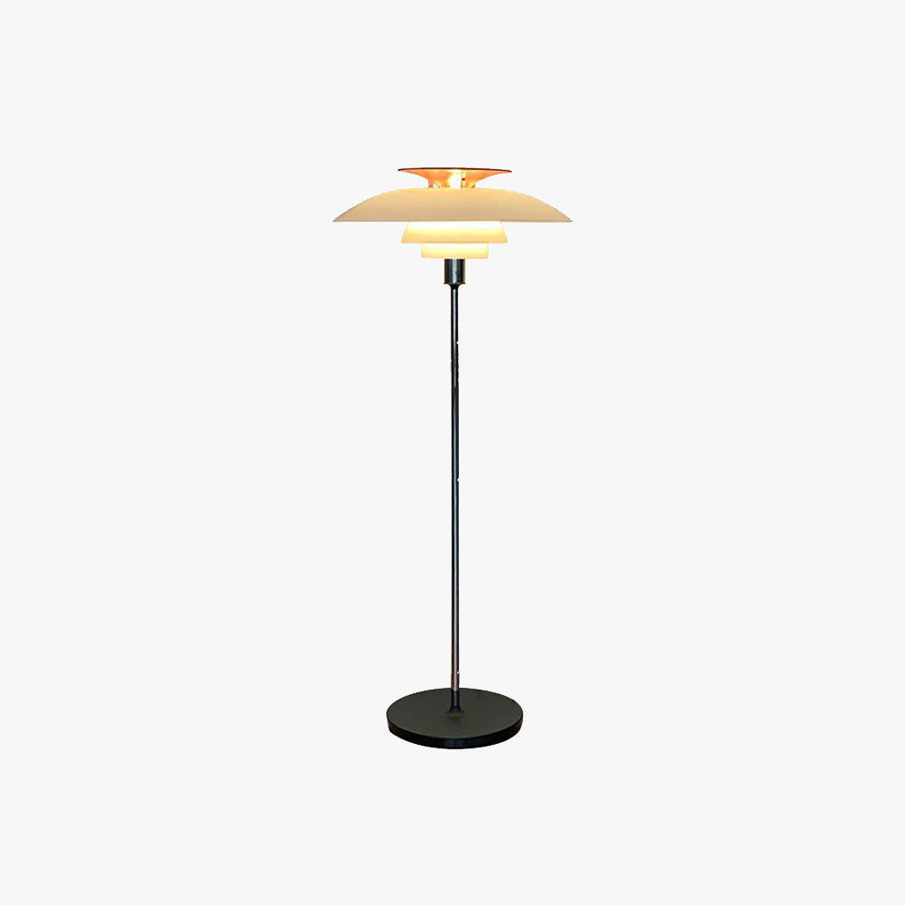 Salgado Modern Flying Saucer Metal Floor Lamp