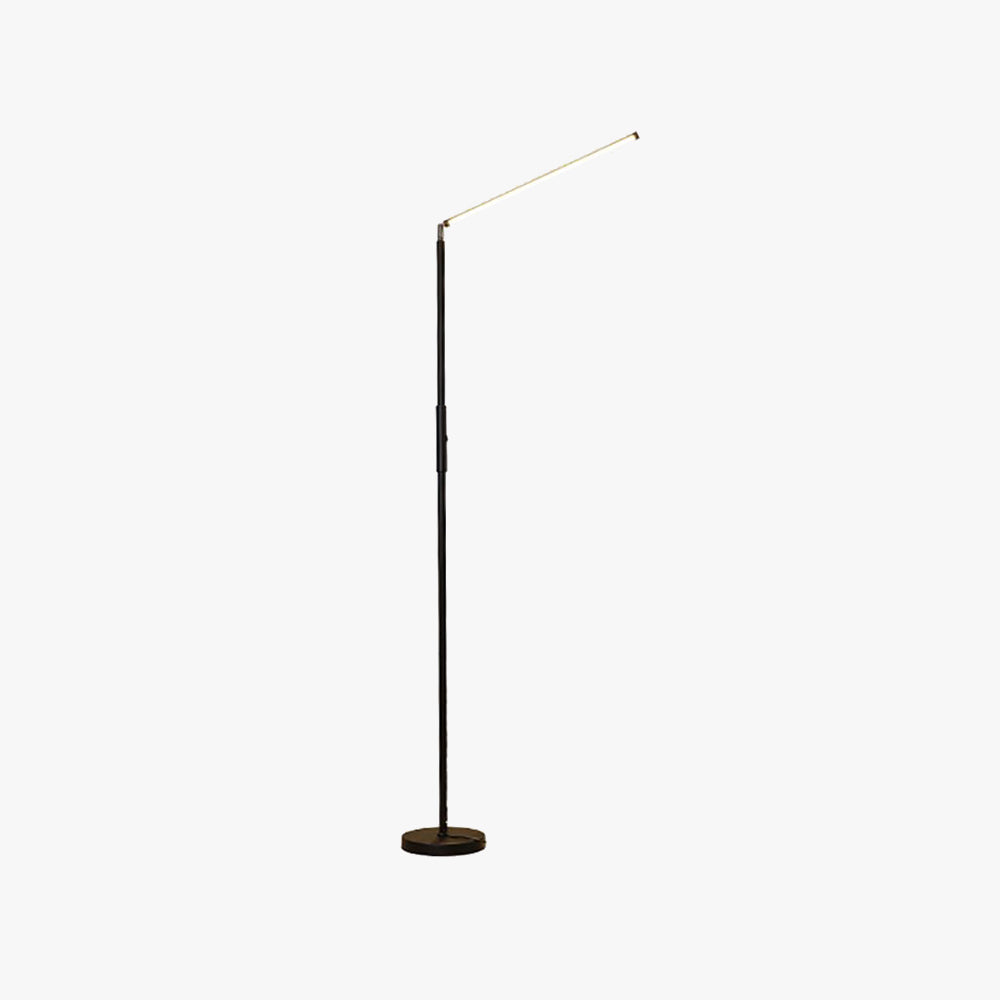 Edge minimalistisk lineær gulvlampe, metal, sort/hvid