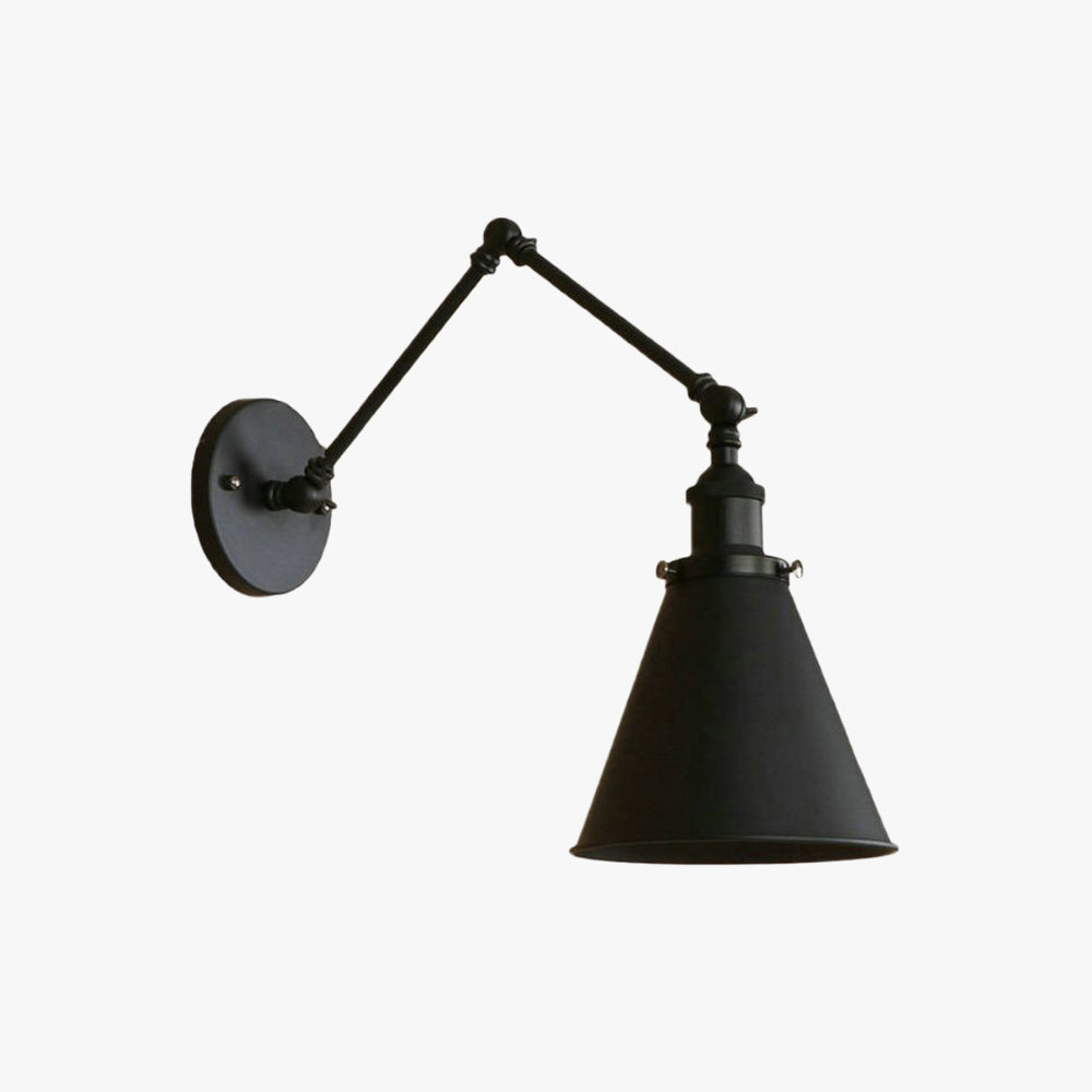 Candeeiro de parede Calven, vintage ajustável para sala de estar