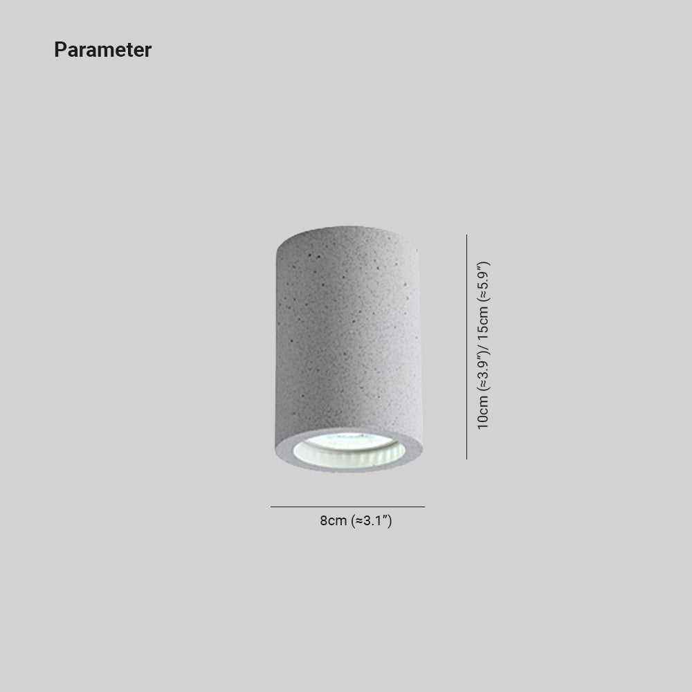 Luz de teto saliente Aria, cilíndrica, LED moderna, sala de estar