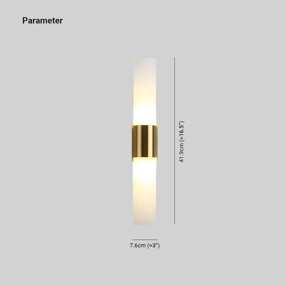 Arisha moderne væglampe med to hoveder i metal og glas til sminkebord, sort/guld