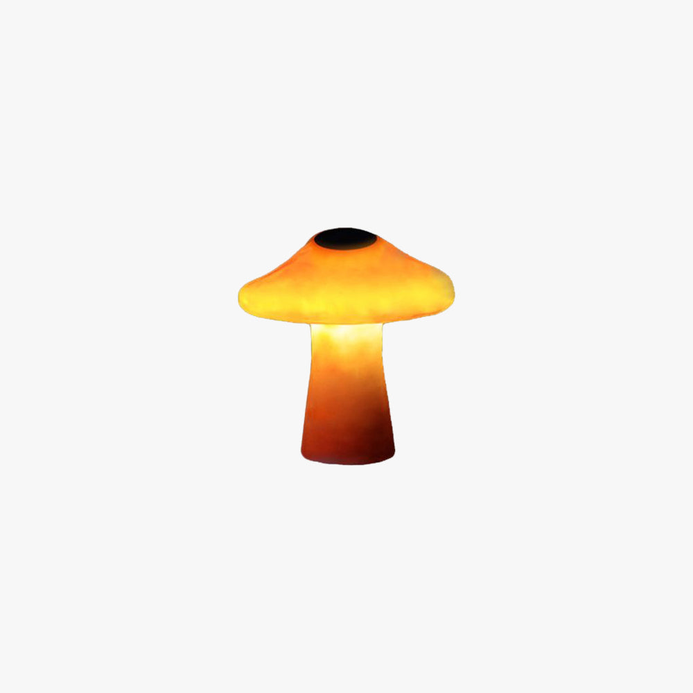 Ray svampeformet udendørs jordlampe, fast tilslutning/solenergi, orange
