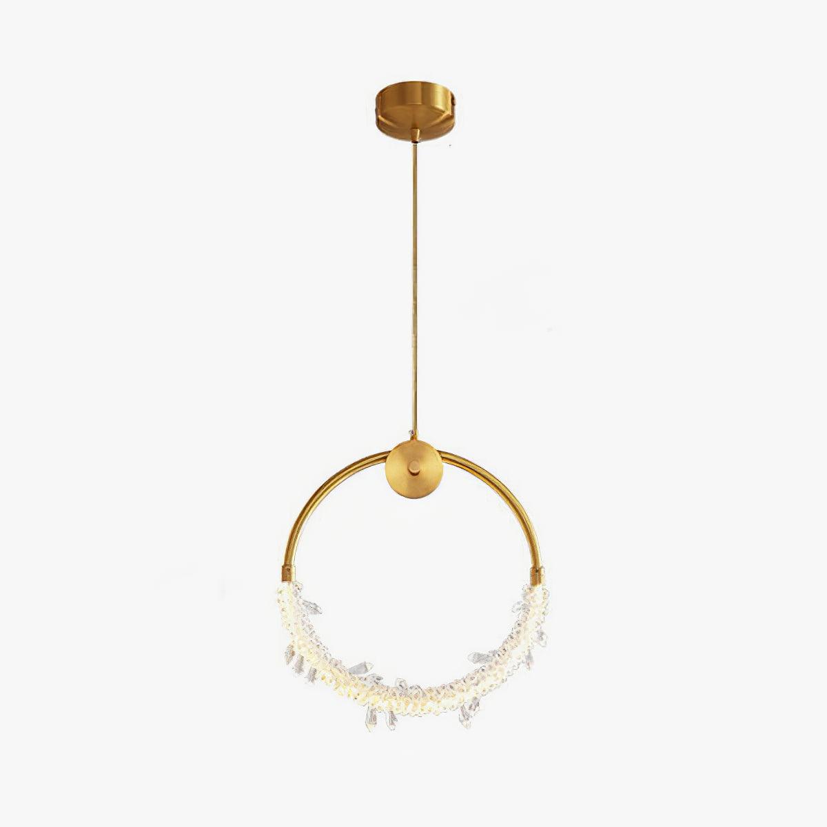 Lustre glæsilegt kristalshengiljós