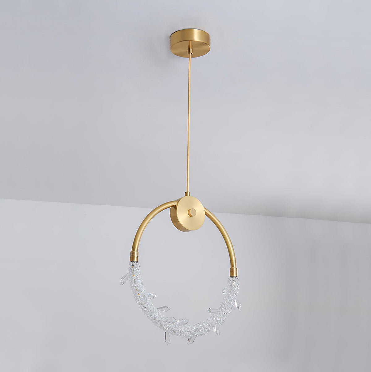 Lustre glæsilegt kristalshengiljós