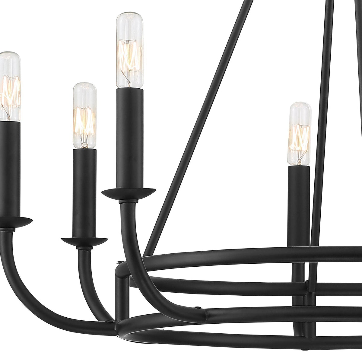 Xenuvyh Modern Minimalist Vintage Industrial Metal Chandelier
