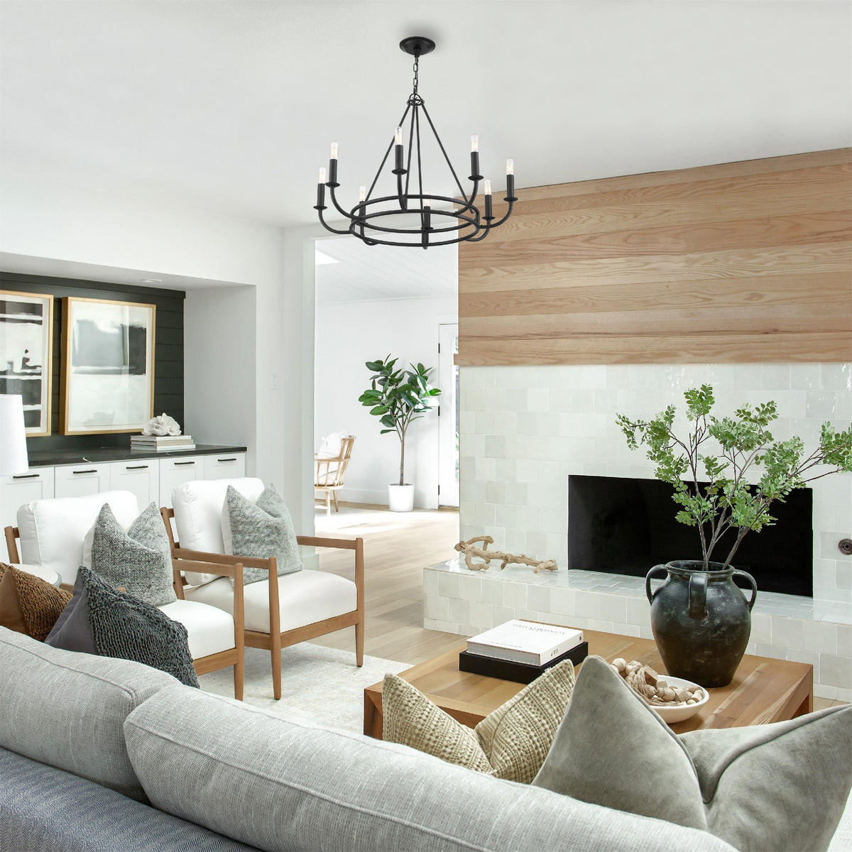 Xenuvyh Modern Minimalist Vintage Industrial Metal Chandelier