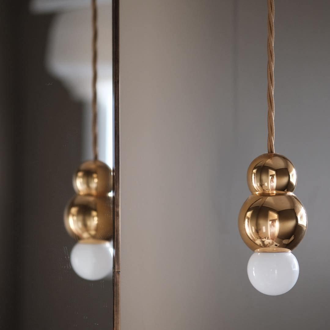 Moderne glaspendellampe Bubbly