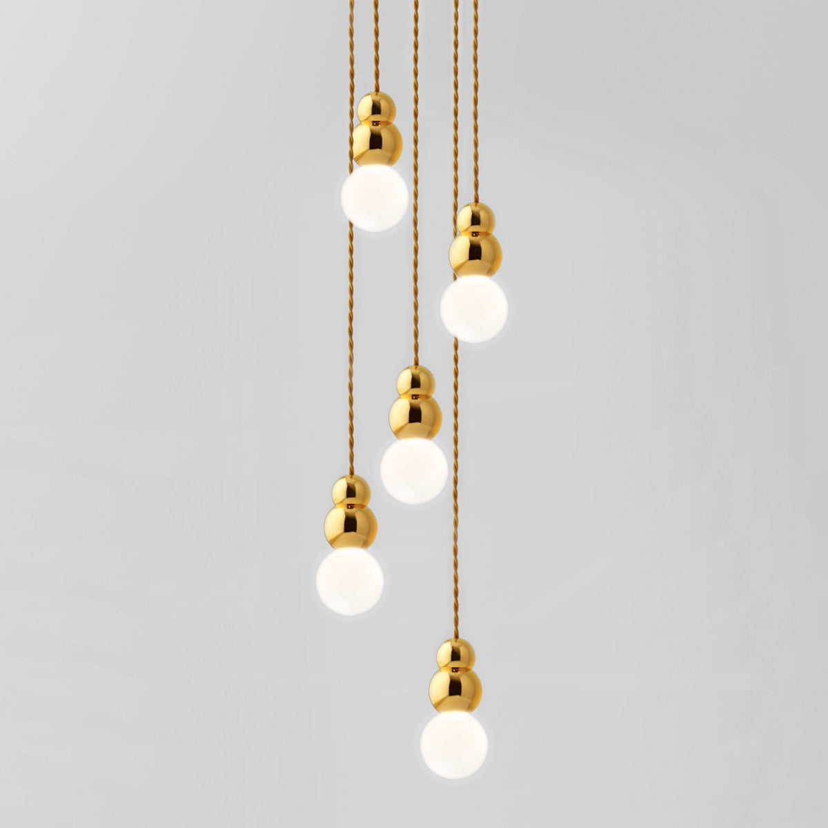 Moderne glaspendellampe Bubbly