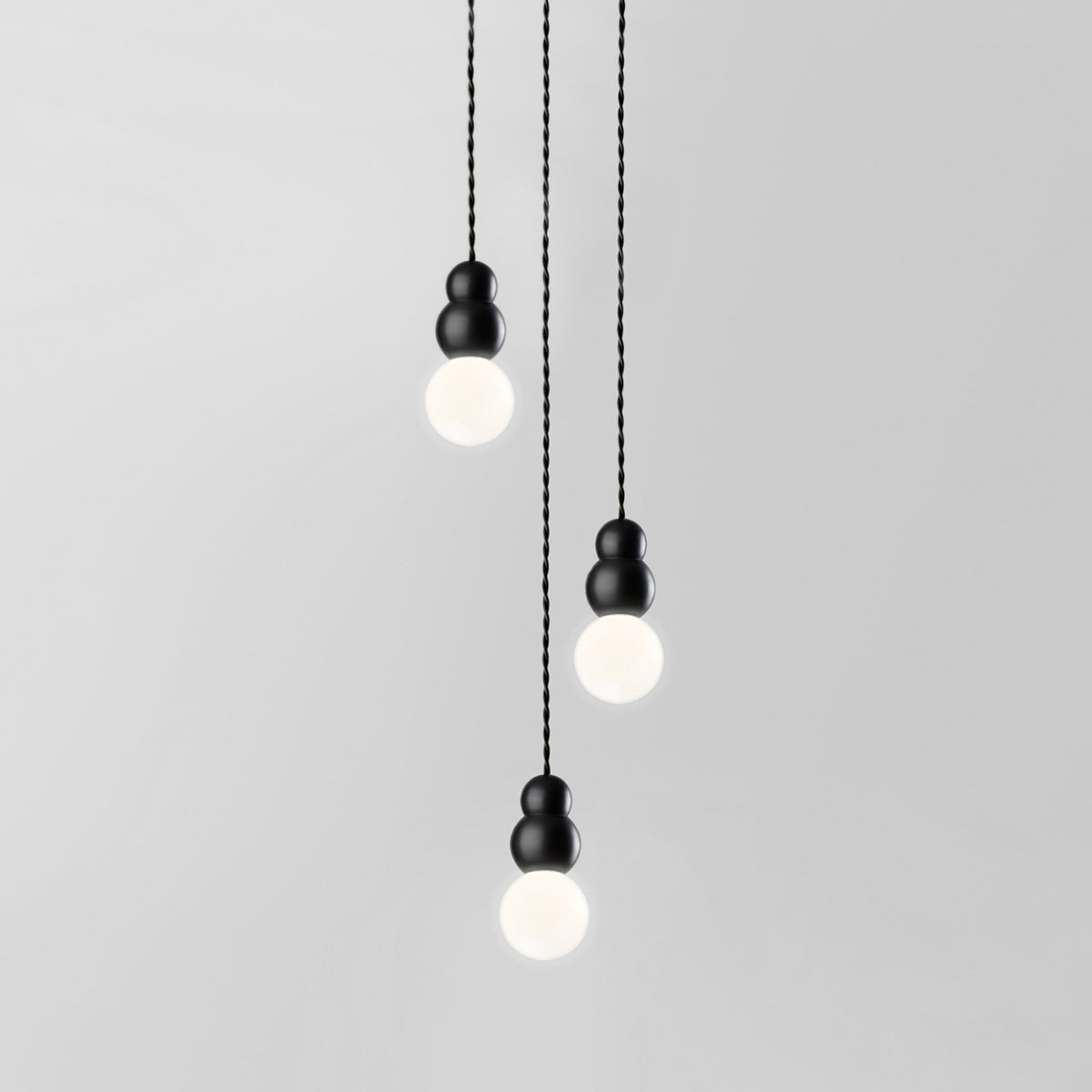 Moderne glaspendellampe Bubbly