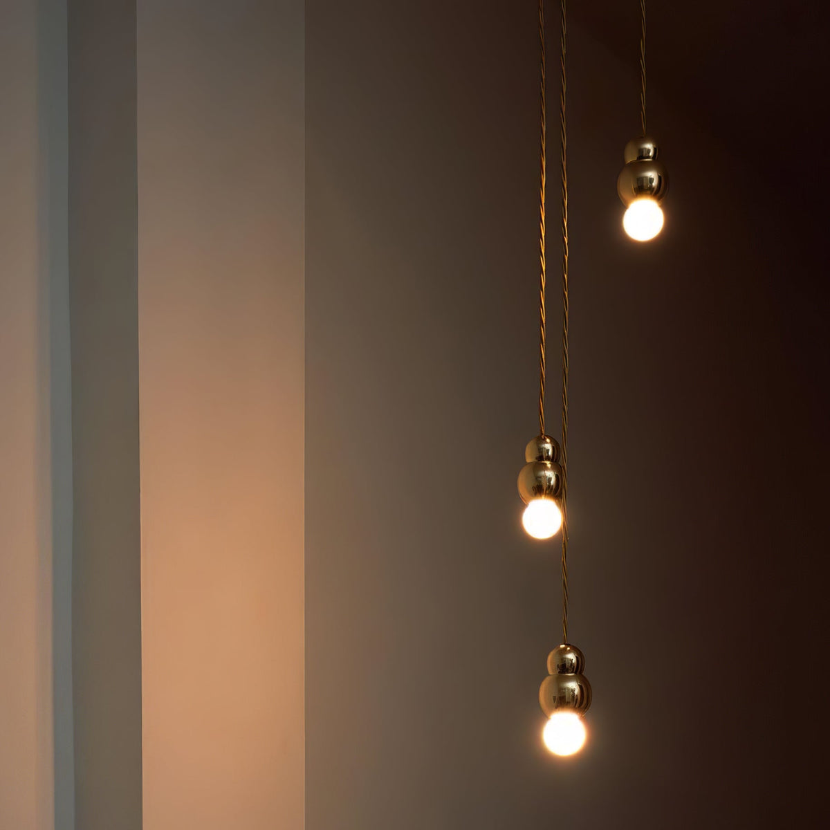 Moderne glaspendellampe Bubbly