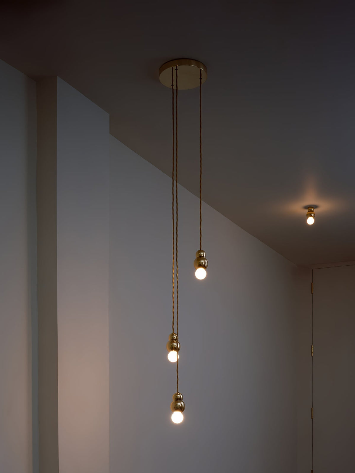 Moderne glaspendellampe Bubbly