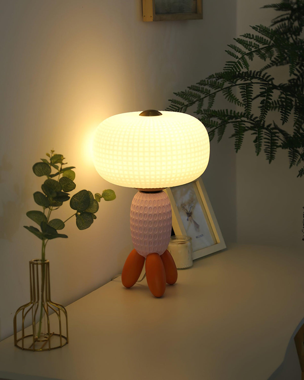 Eirarielle moderne bordlampe i glas