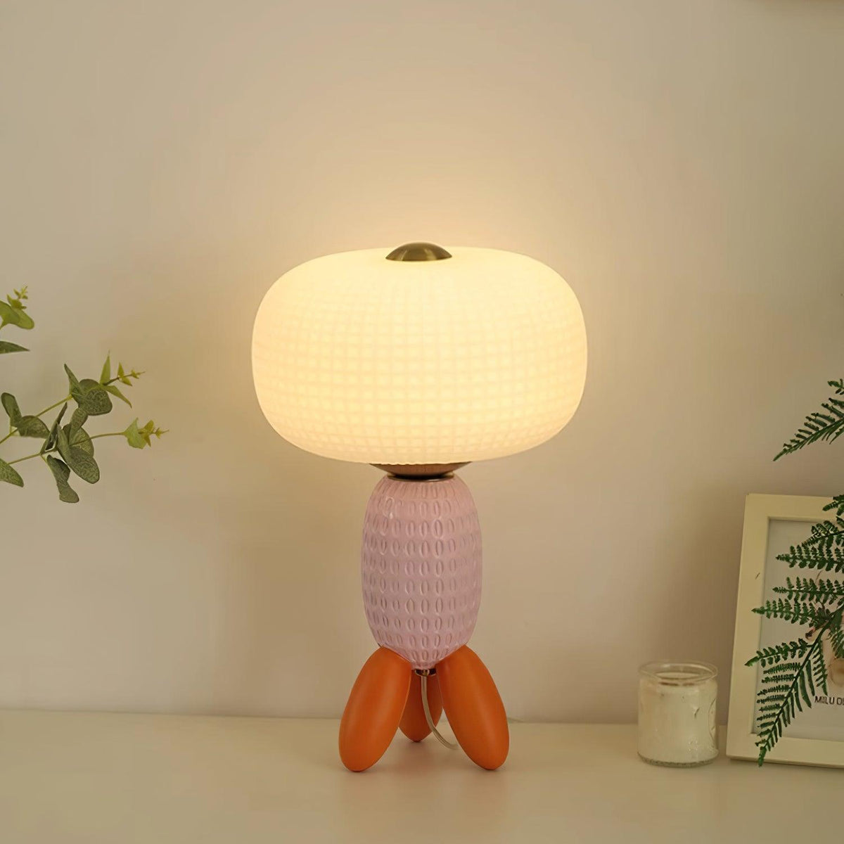 Eirarielle moderne bordlampe i glas