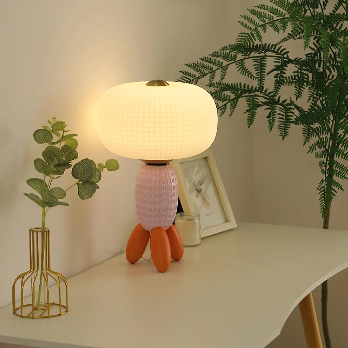 Eirarielle moderne bordlampe i glas
