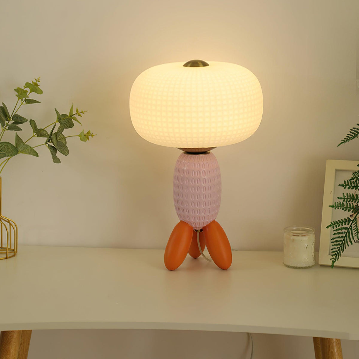 Eirarielle moderne bordlampe i glas
