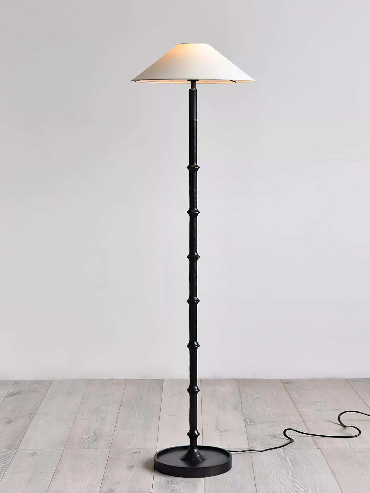 Zen golvlampa med bambuknut