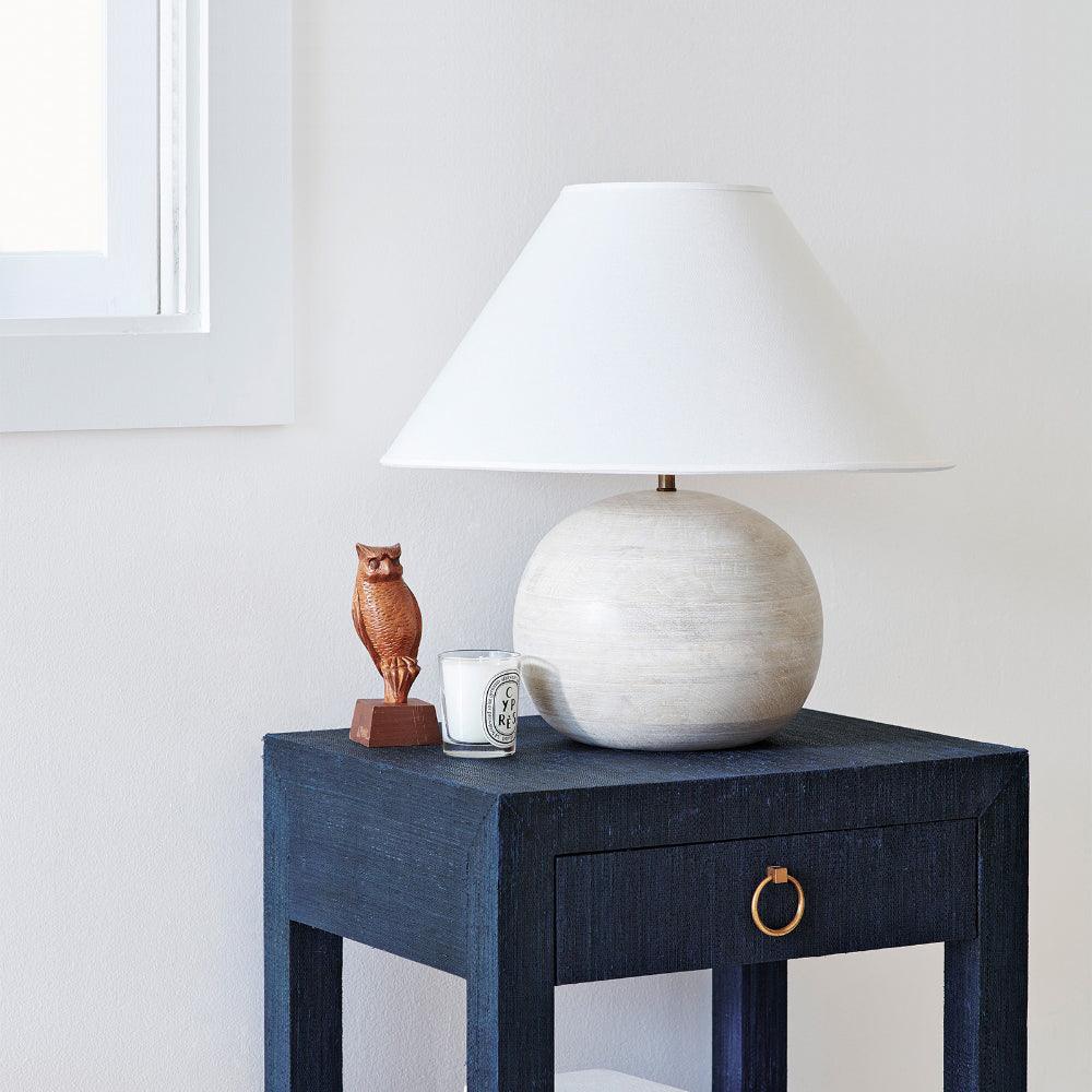 Domino minimalistisk bordlampe i træ