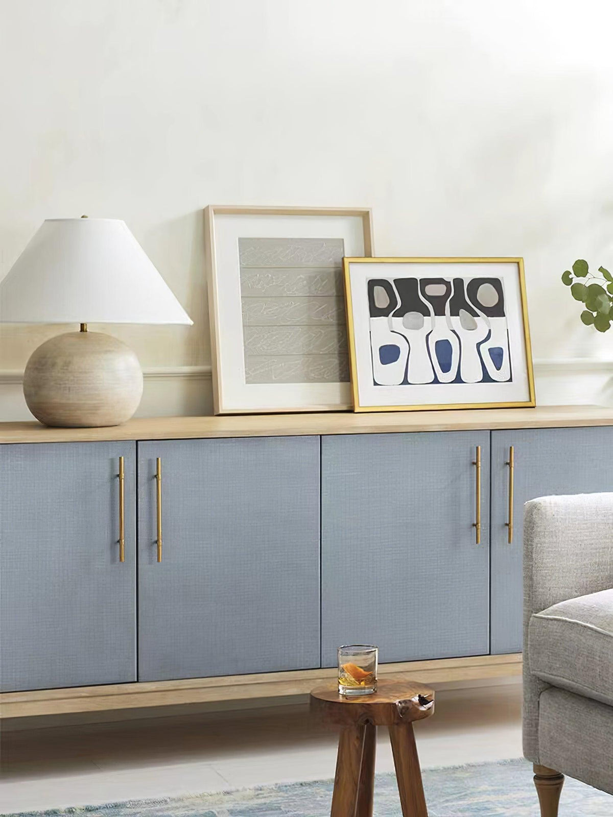 Domino minimalistisk bordlampe i træ