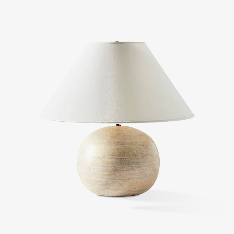 Domino minimalistisk bordlampe i træ