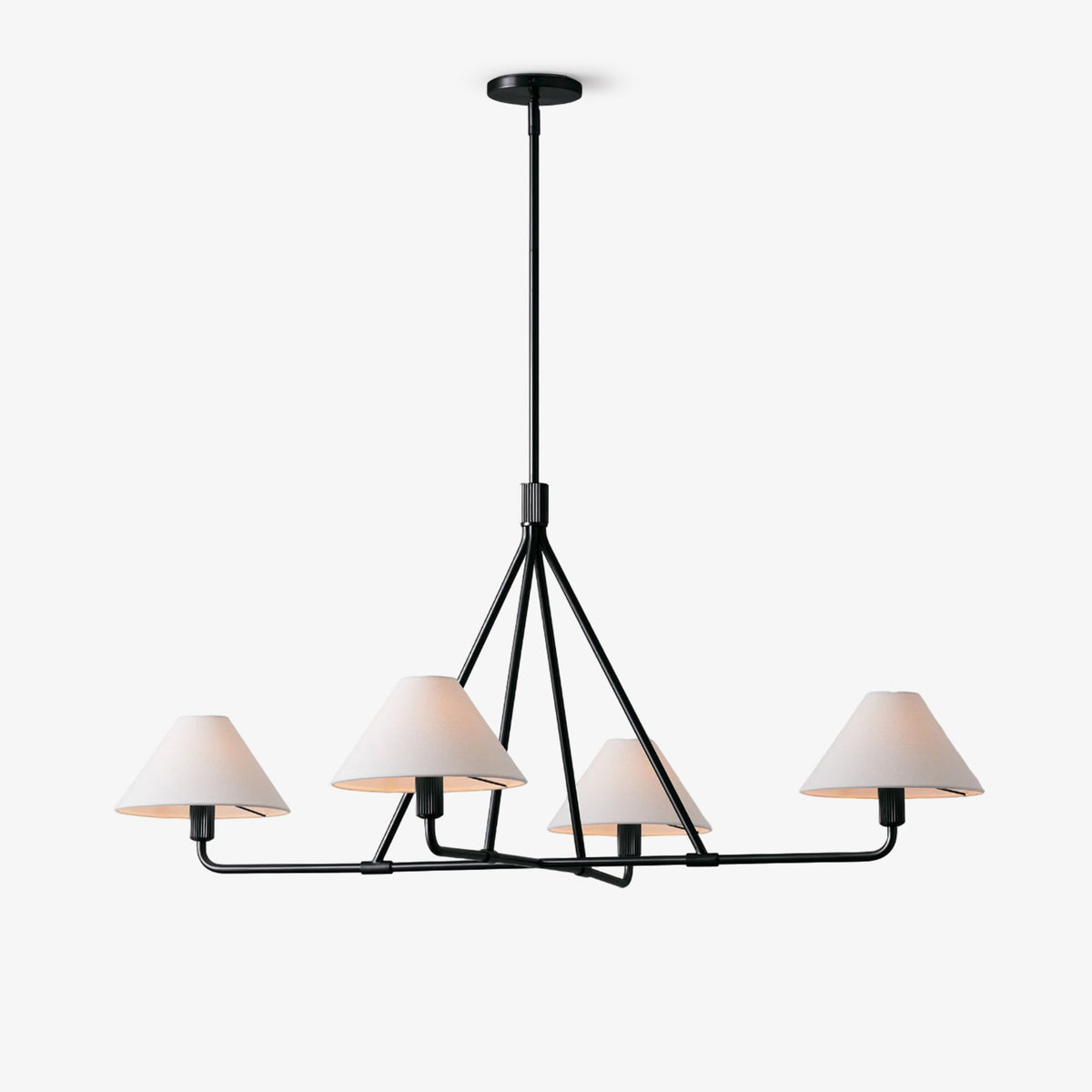 Candelabro de vaso com cúpula cónica, minimalista