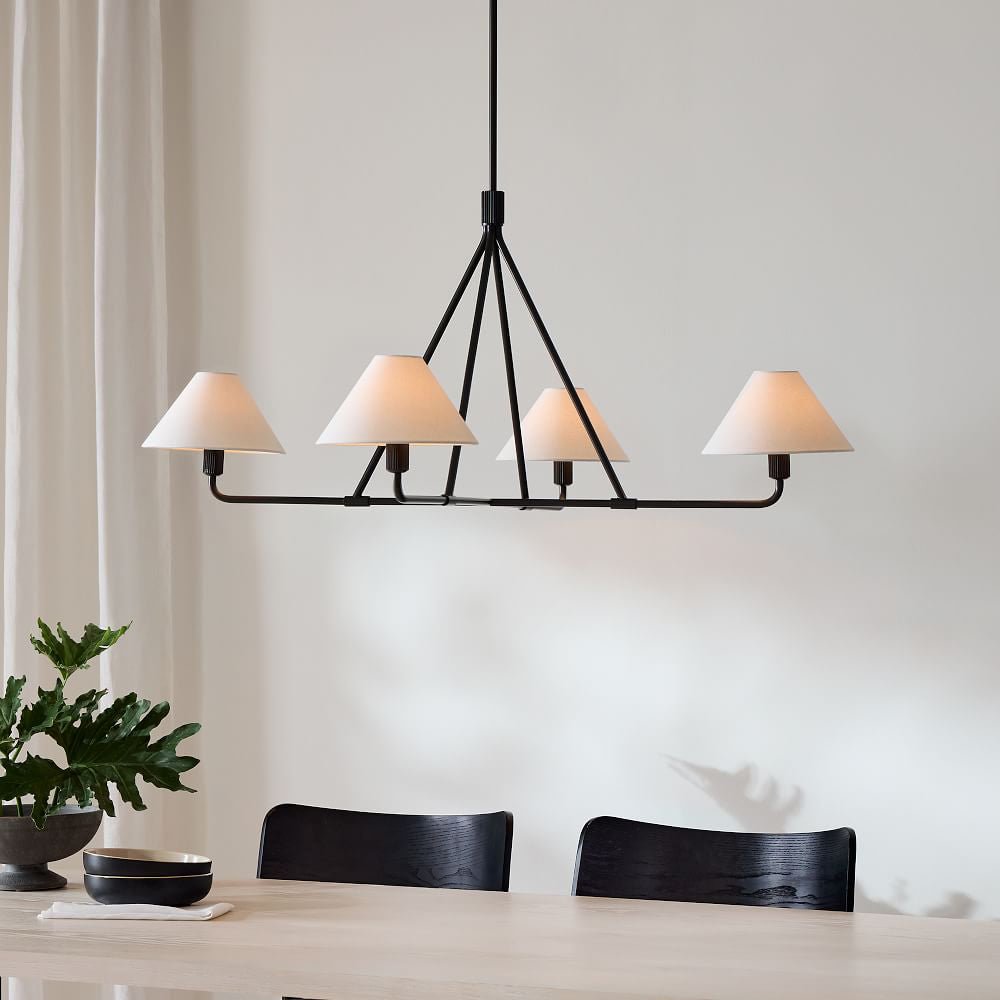 Candelabro de vaso com cúpula cónica, minimalista