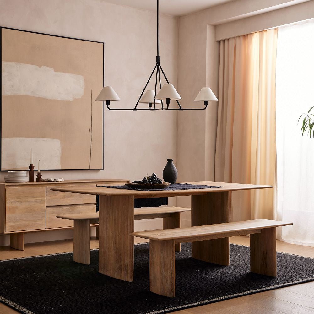 Candelabro de vaso com cúpula cónica, minimalista