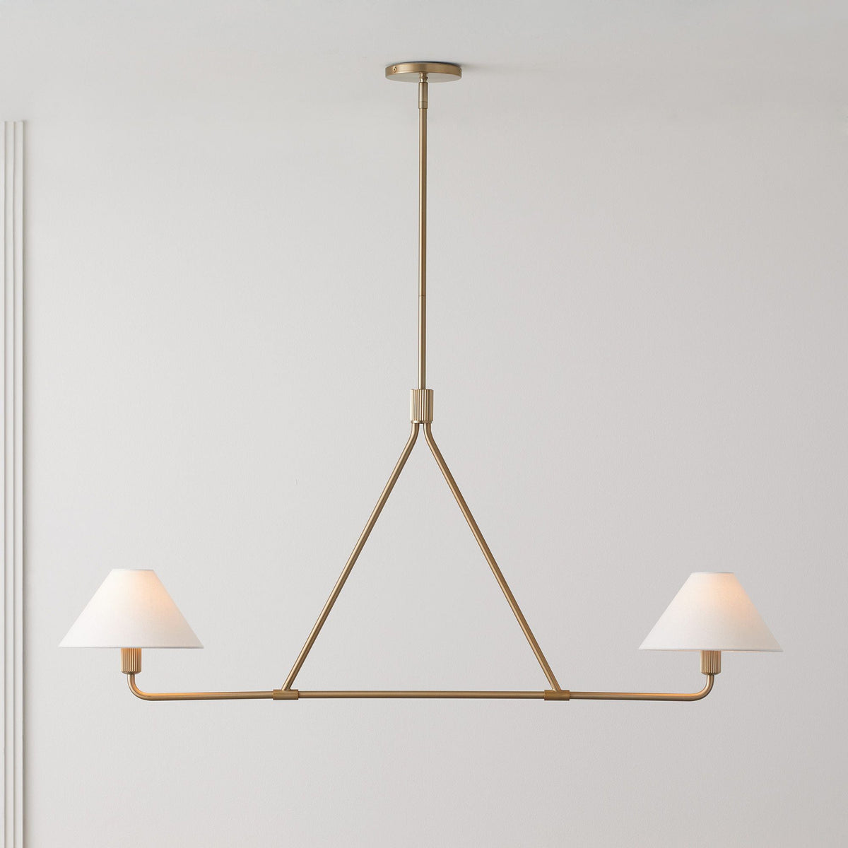 Candelabro de vaso com cúpula cónica, minimalista