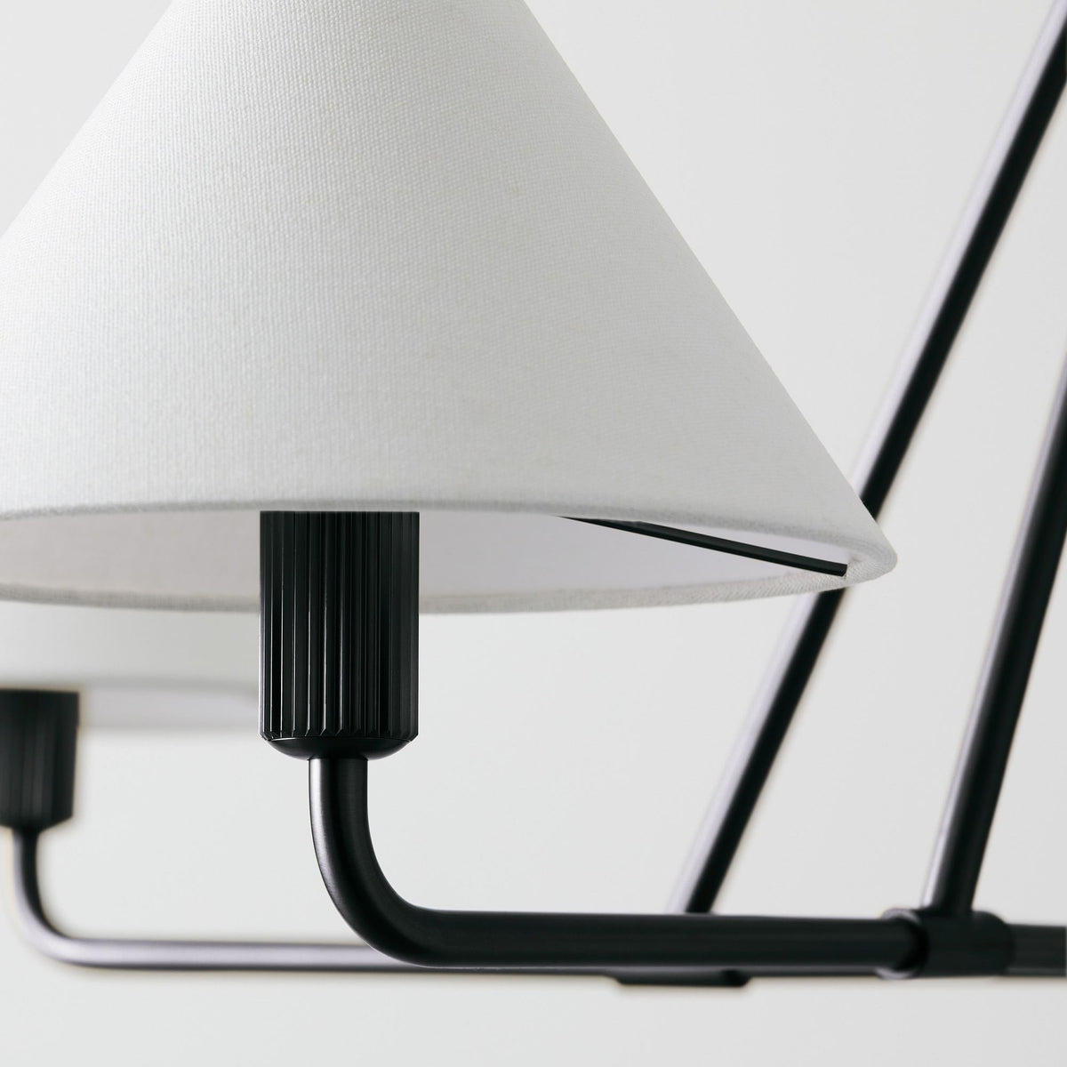Candelabro de vaso com cúpula cónica, minimalista