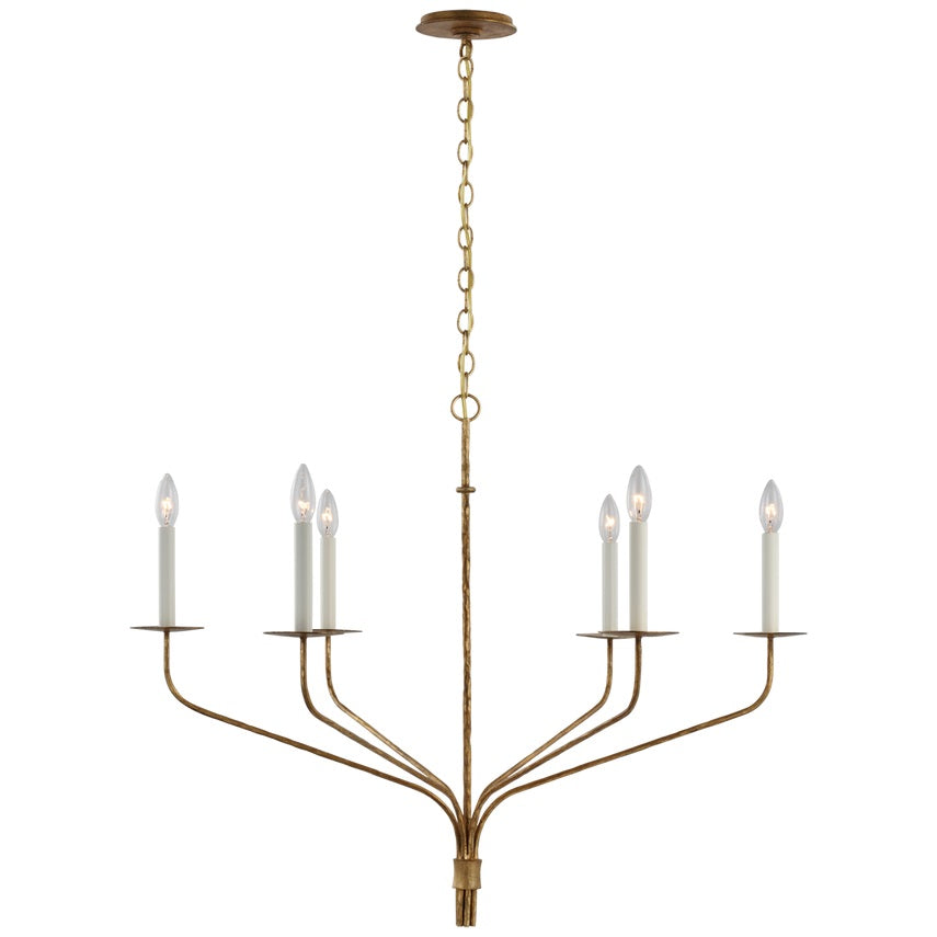 Caeluvyh vintage industriel lysekrone i sort metal