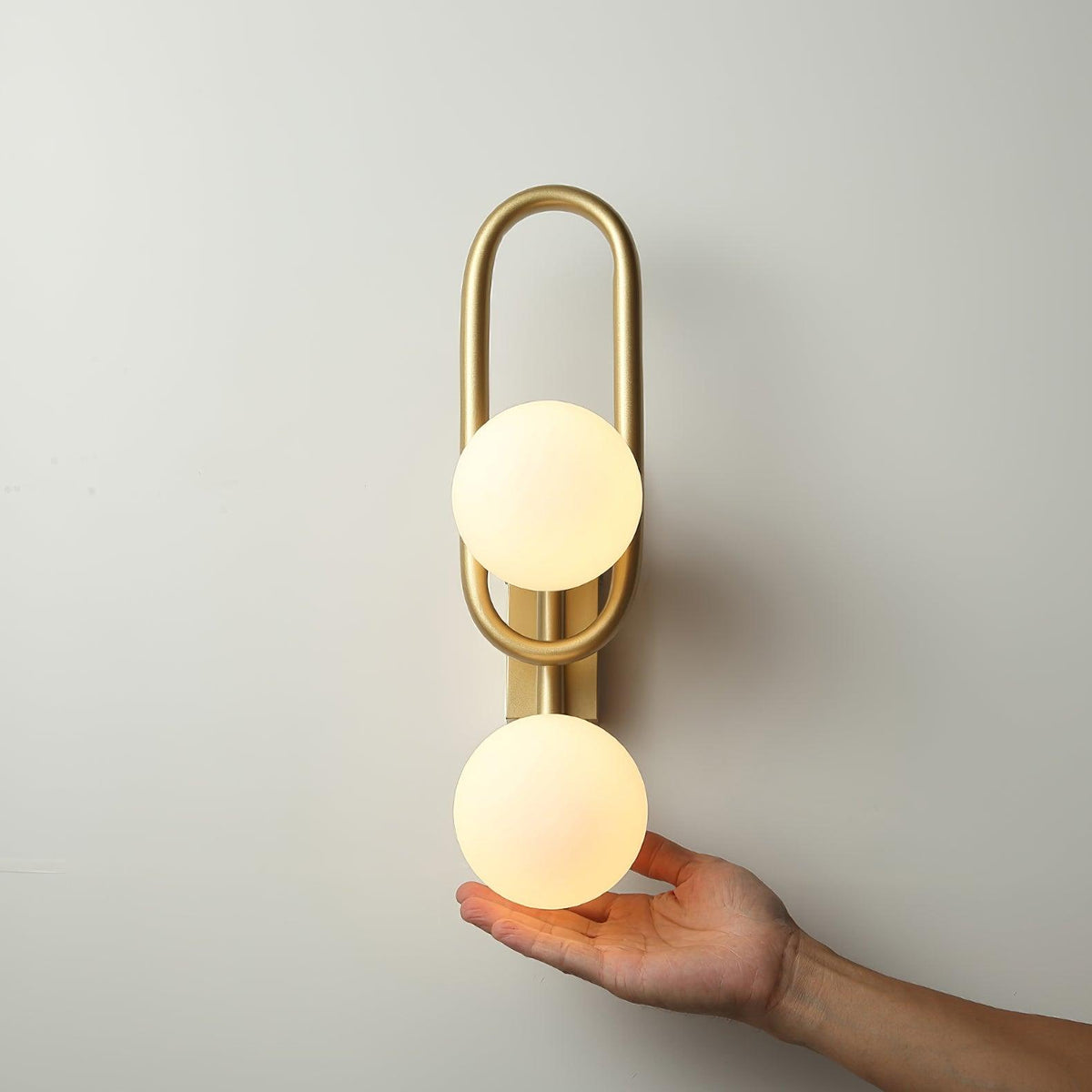 Alphaia moderne minimalistisk væglampe i glas