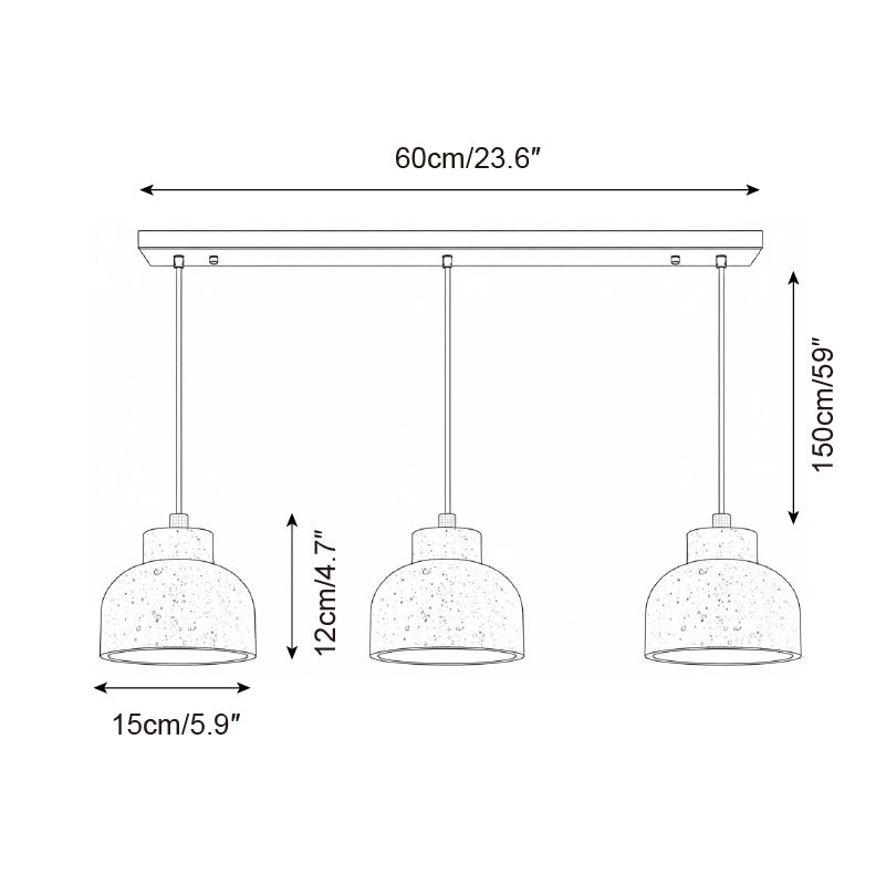 Candeeiro suspenso Carmine