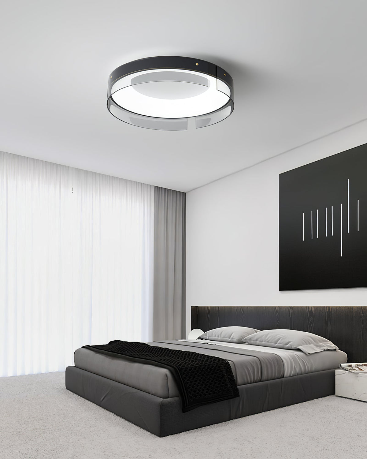 Ovenaris modern minimalistisk taklampa i mässing