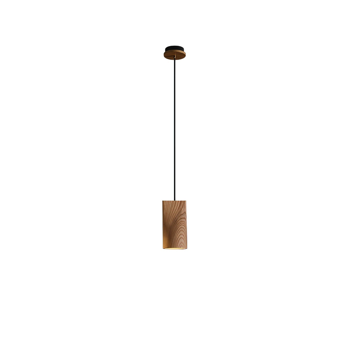 Lustre suspenso assimétrico em madeira Ivarara