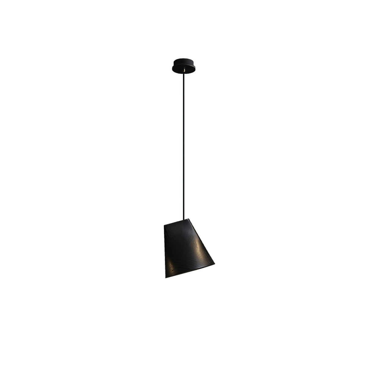 Lustre suspenso assimétrico em madeira Ivarara