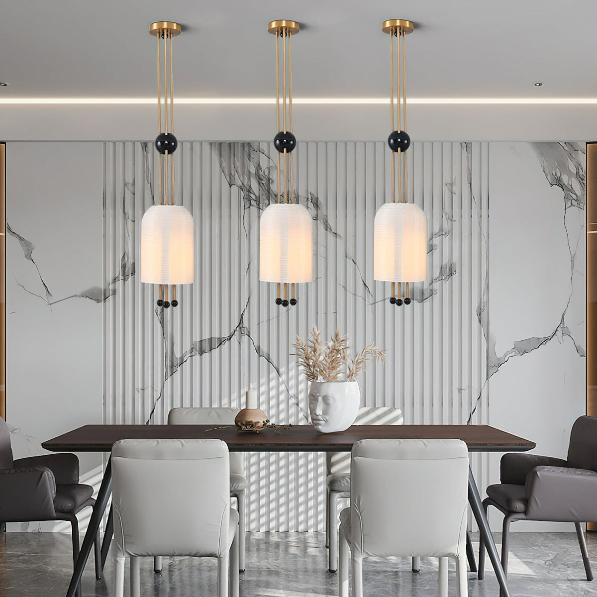 Qir traditionel elegant pendel i glas
