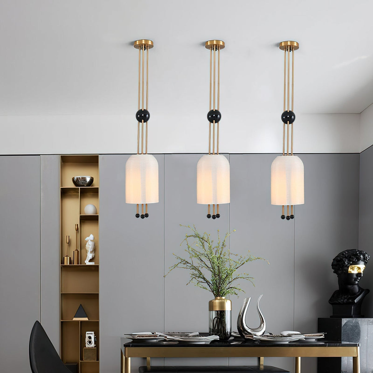 Qir traditionel elegant pendel i glas