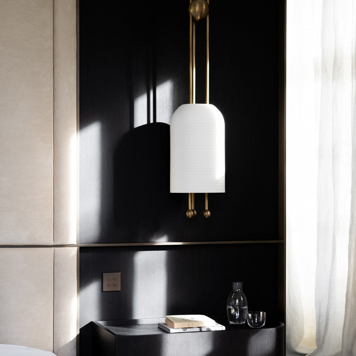 Qir traditionel elegant pendel i glas