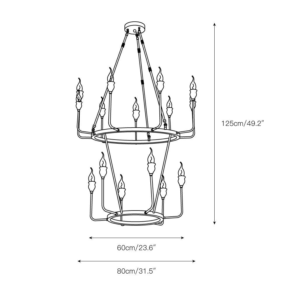 Candelabro de velas Mirerine