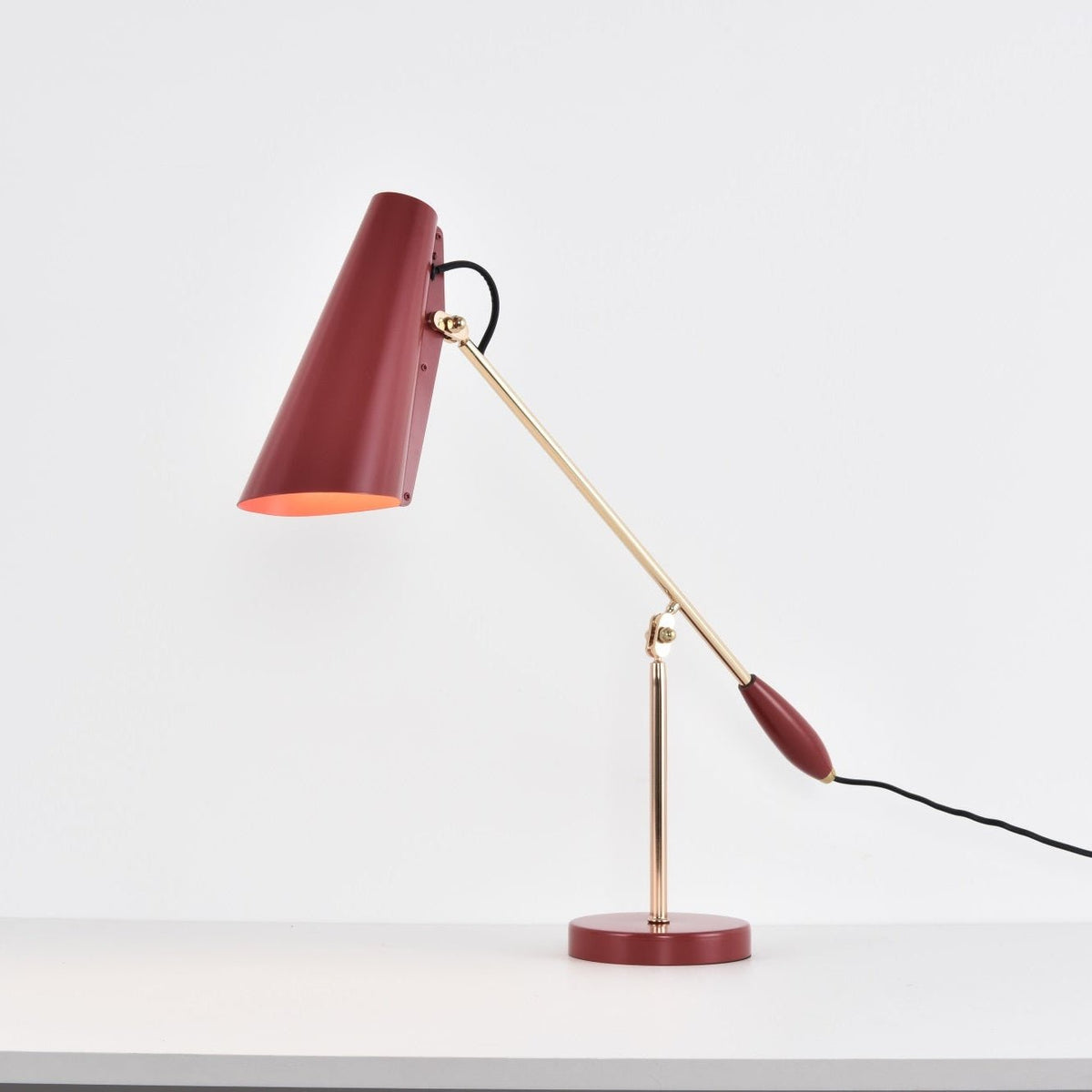 Orbix bordlampe i stål fra midten af århundredet