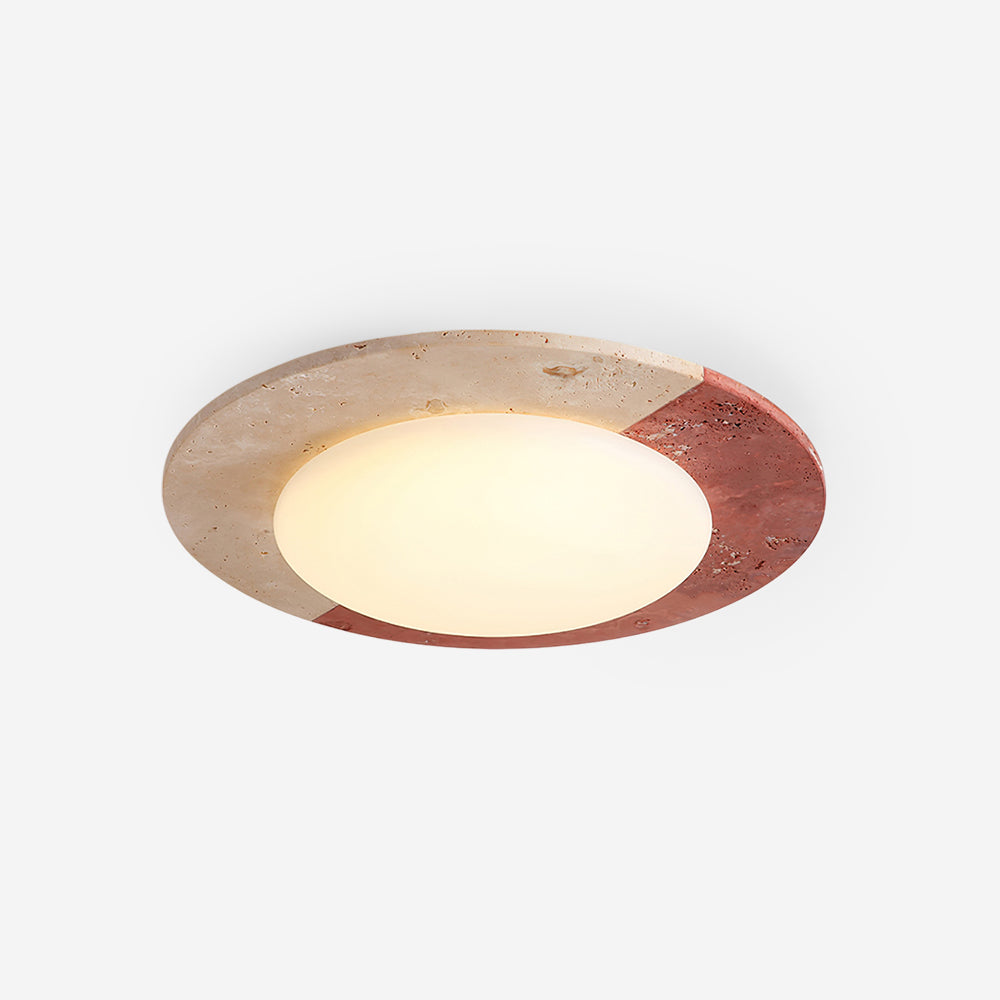 Loftlampe i travertin
