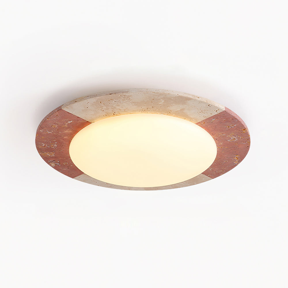 Loftlampe i travertin