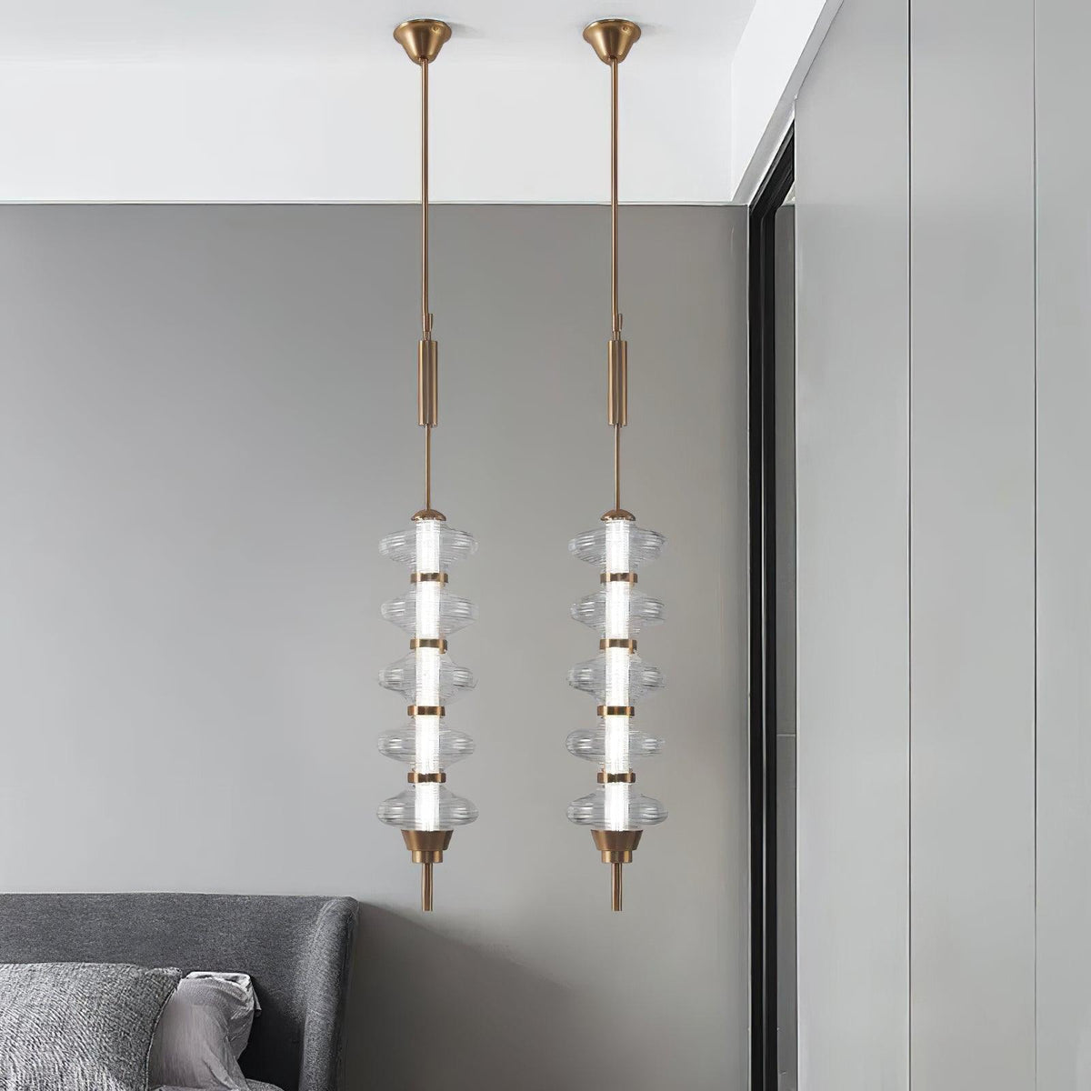 Vesperare pendellampa i glas