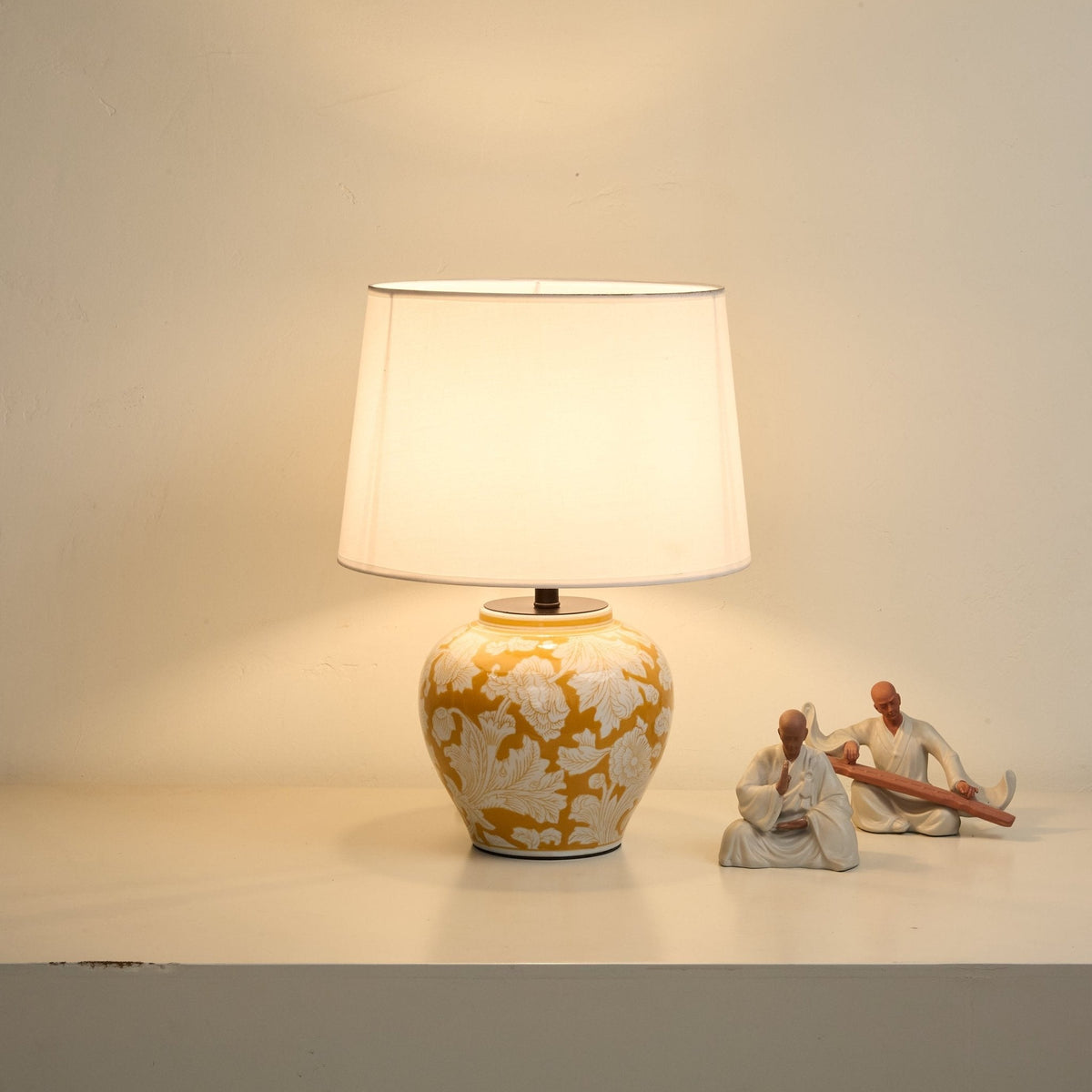 Ceriseria Blazing Blossom-keramikbordlampe