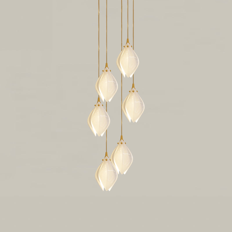 Fioenaya Pendant Lamp White Floral Ceramic