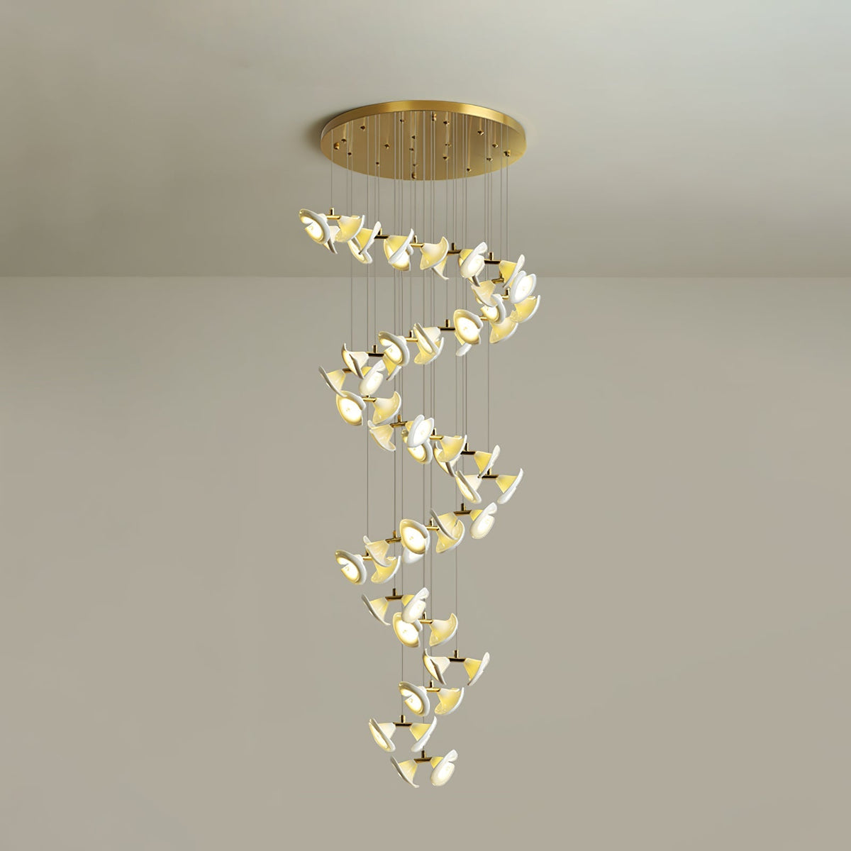 Candeeiro de teto de cerâmica Art Déco Ernoreth