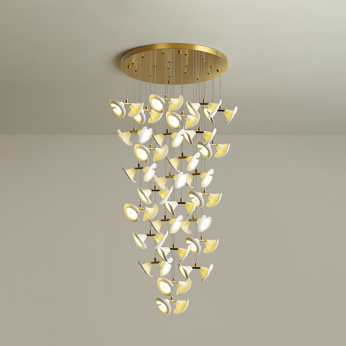 Candeeiro de teto de cerâmica Art Déco Ernoreth