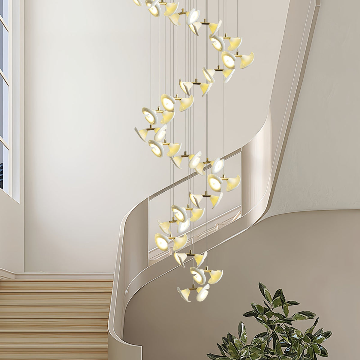 Candeeiro de teto de cerâmica Art Déco Ernoreth