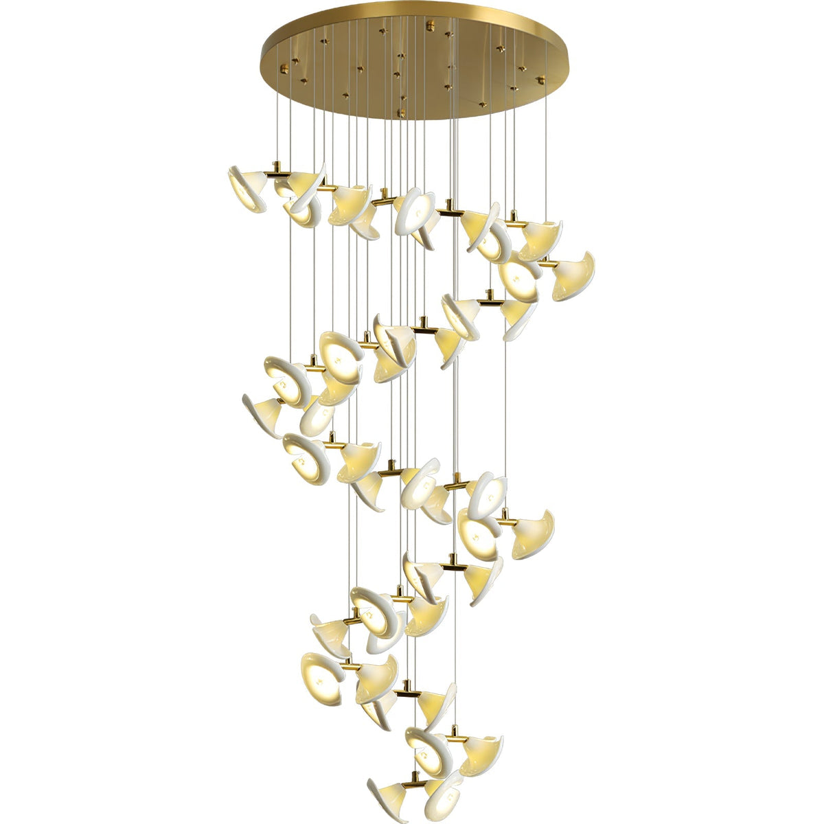 Candeeiro de teto de cerâmica Art Déco Ernoreth