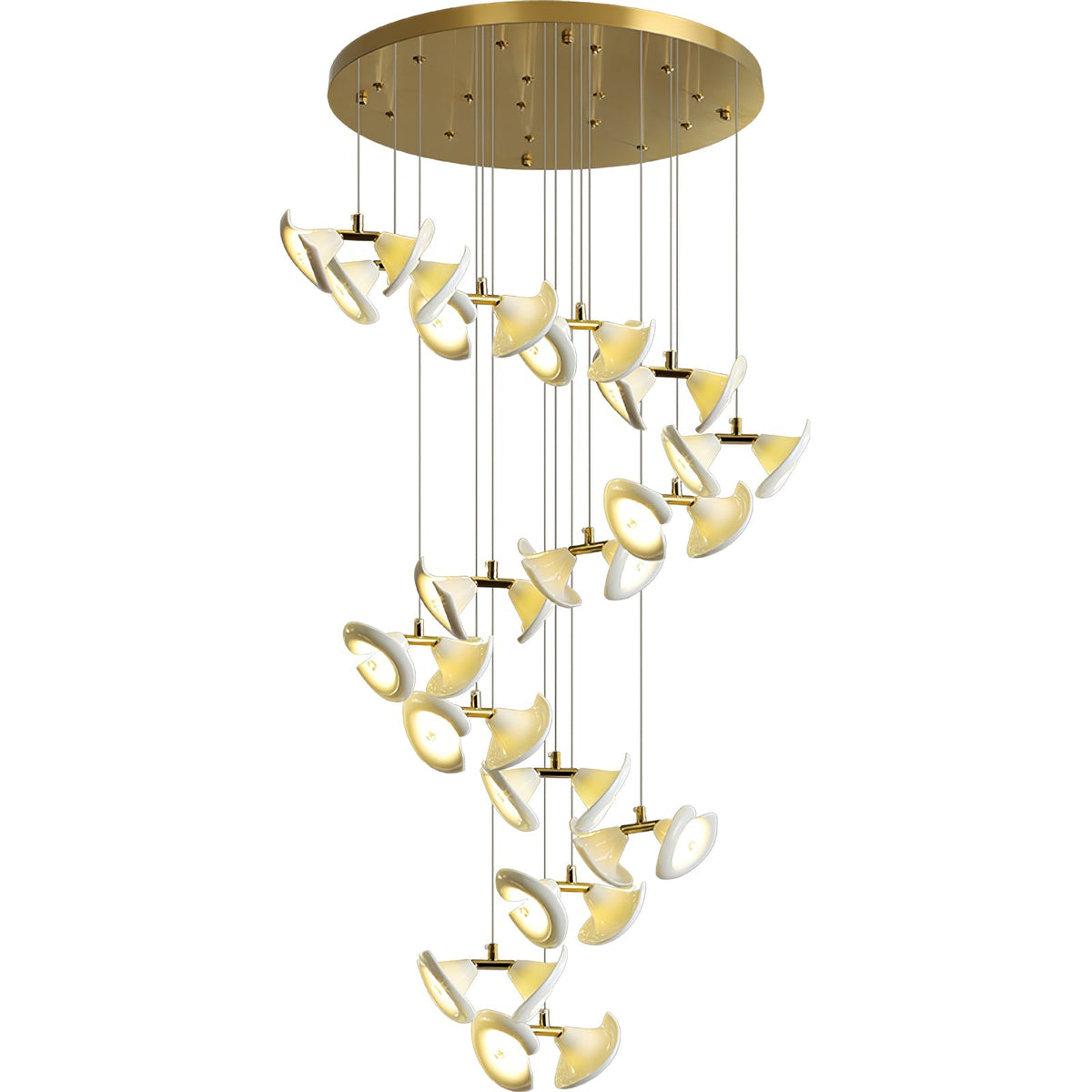 Candeeiro de teto de cerâmica Art Déco Ernoreth