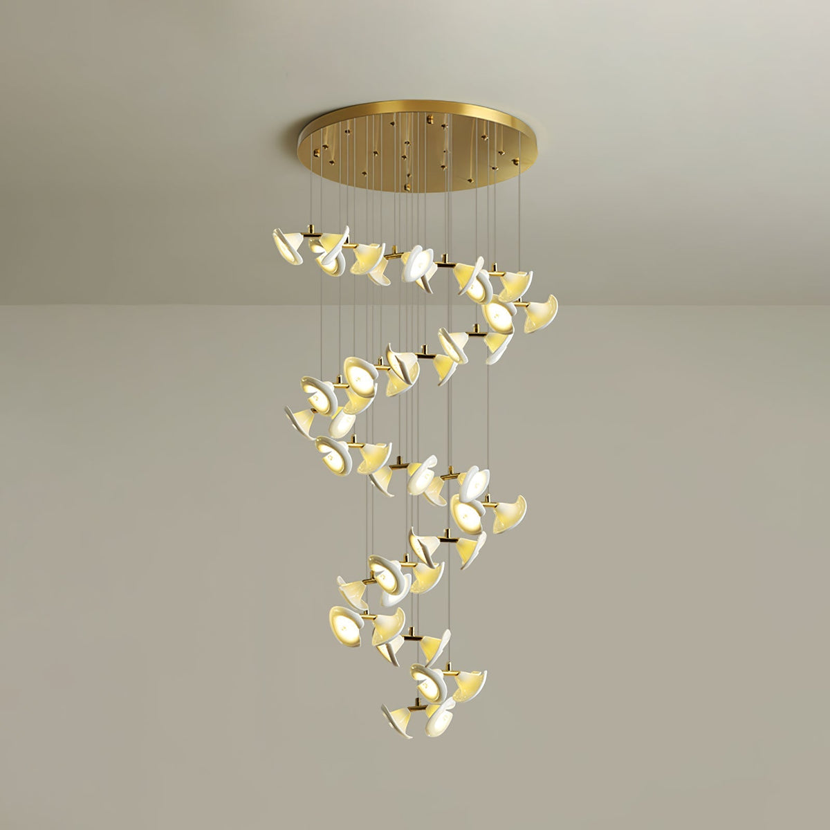 Candeeiro de teto de cerâmica Art Déco Ernoreth